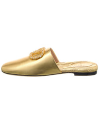 Valentino Vlogo Signature Leather Mule
