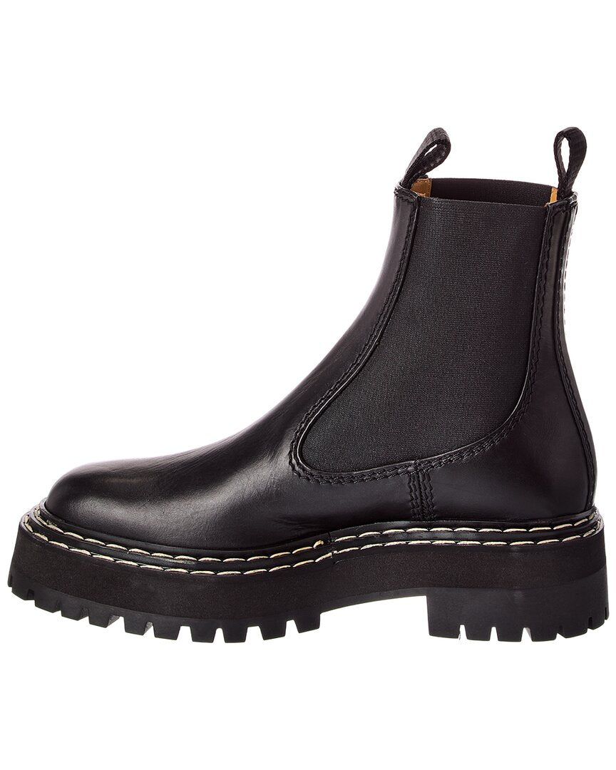Proenza Schouler Proenza Schouler Round Toe Leather Bootie