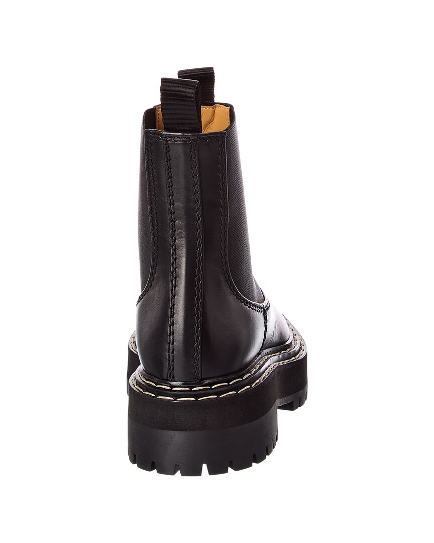 Proenza Schouler Proenza Schouler Round Toe Leather Bootie