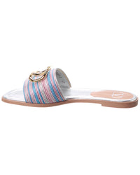 Valentino Vlogo Signature Leather Sandal
