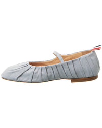 Thom Browne John Ruched Canvas Ballerina Flat