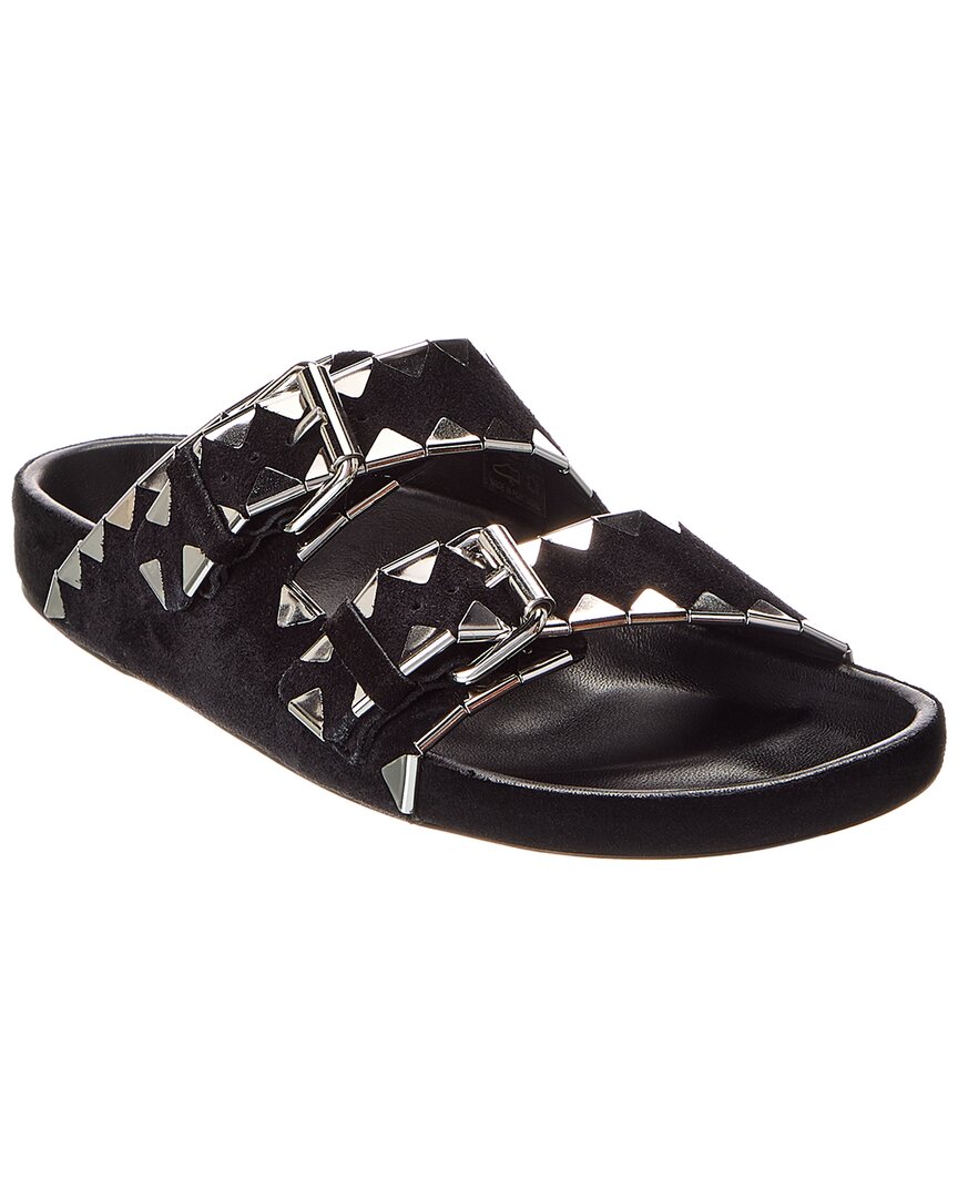Isabel Marant Lennyo Suede Sandal Black