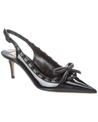 Valentino Valentino Rockstud 60 Patent Slingback Pump