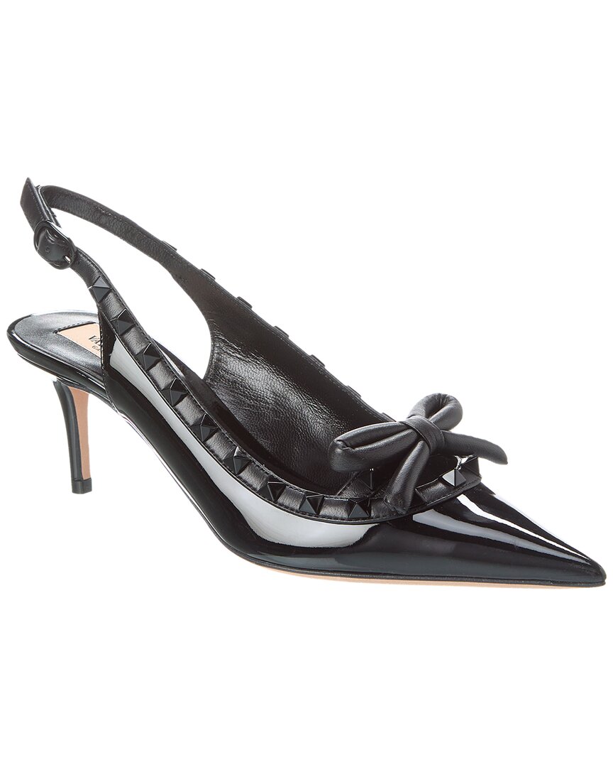 Valentino Valentino Rockstud 60 Patent Slingback Pump