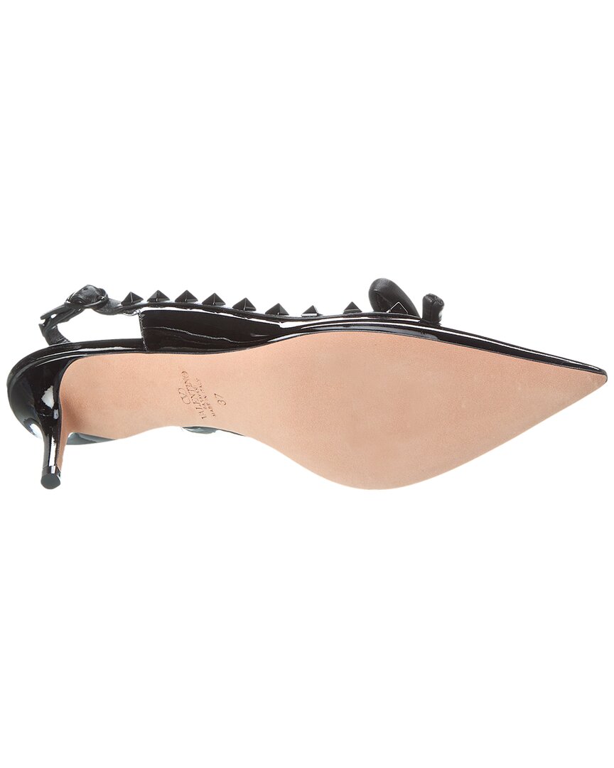 Valentino Valentino Rockstud 60 Patent Slingback Pump