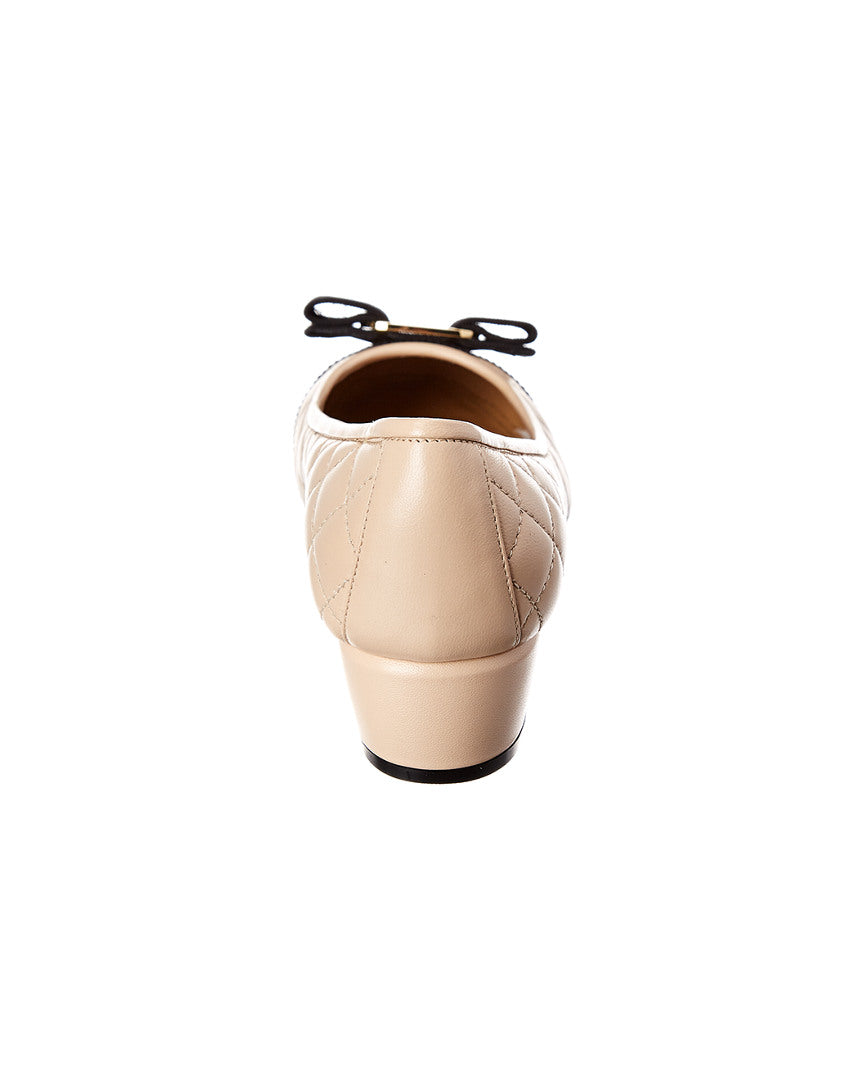 Ferragamo Ferragamo Vara Quilted Leather Pump