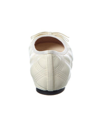 Valentino Bow Quilted Leather Flat