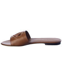 Dolce & Gabbana Dg Logo Leather Sandal