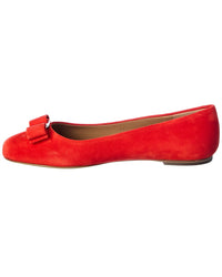 Ferragamo Varina Suede Flat