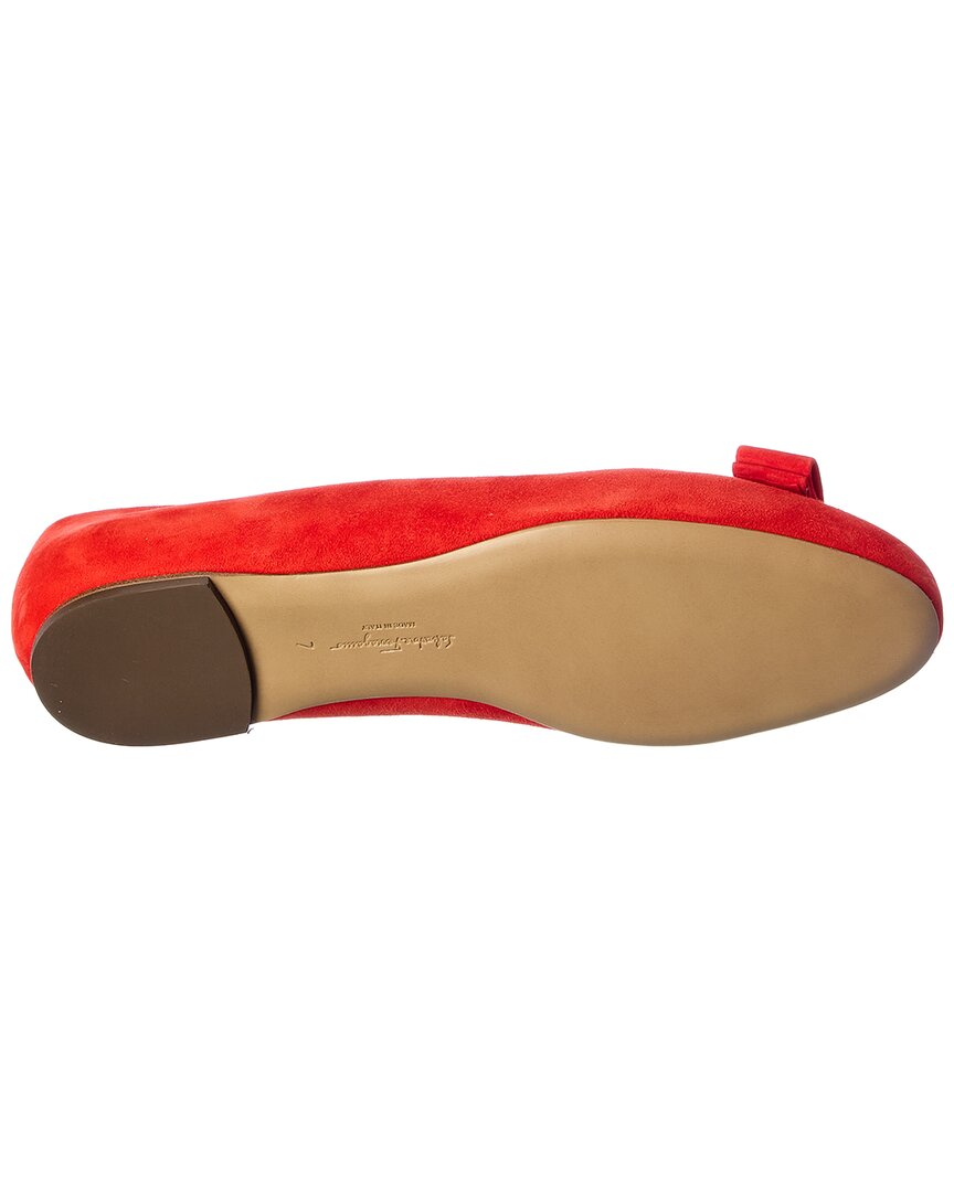 Ferragamo Varina Suede Flat