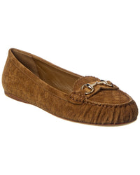 Gucci Horsebit Suede Loafer Brown Multi