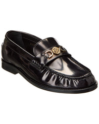 Versace Leather Loafer Black