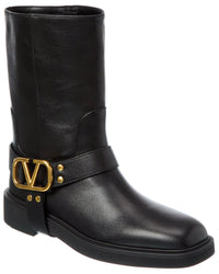 Valentino Vlogo Signature Leather Boot