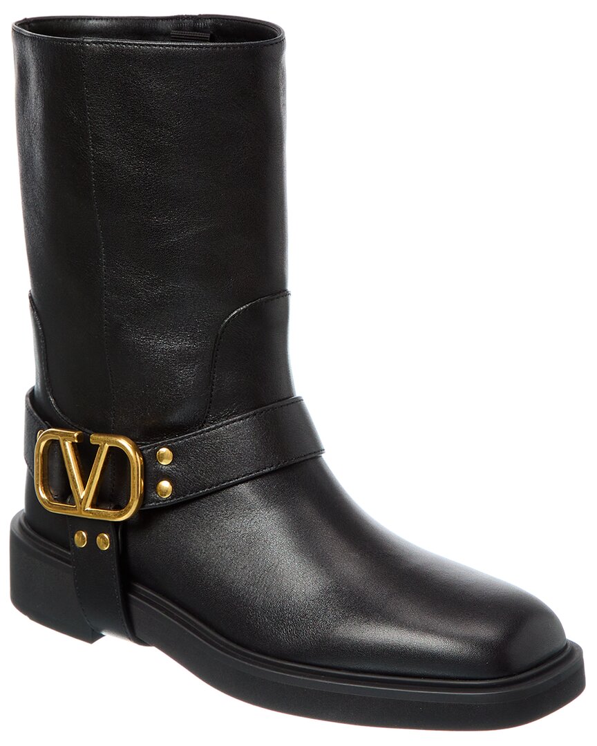 Valentino Vlogo Signature Leather Boot