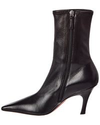 AMINA MUADDI Amina Muaddi Jamie Stretch Leather Bootie