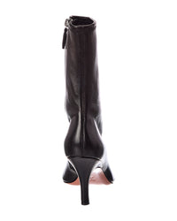 AMINA MUADDI Amina Muaddi Jamie Stretch Leather Bootie