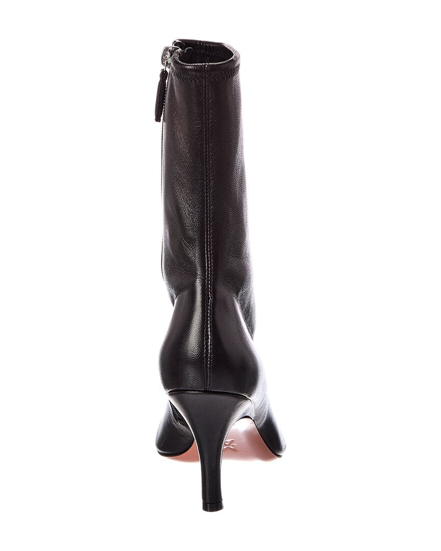 AMINA MUADDI Amina Muaddi Jamie Stretch Leather Bootie