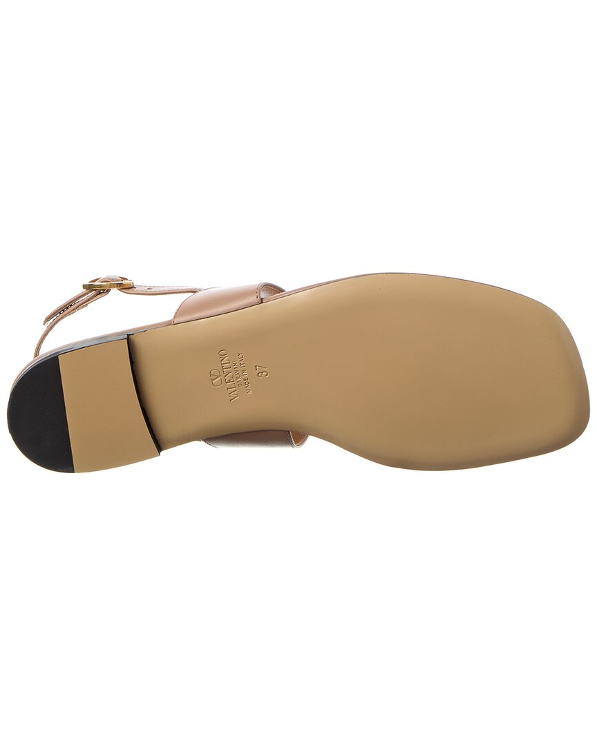 Valentino Vlogo Signature Leather Sandal