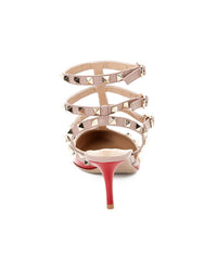 Valentino Rockstud Caged 65 Patent Ankle Strap Pump