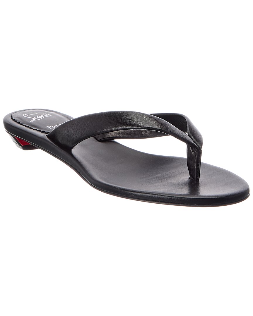 Christian Louboutin Christian Louboutin Miss Z Thong Leather Sandal