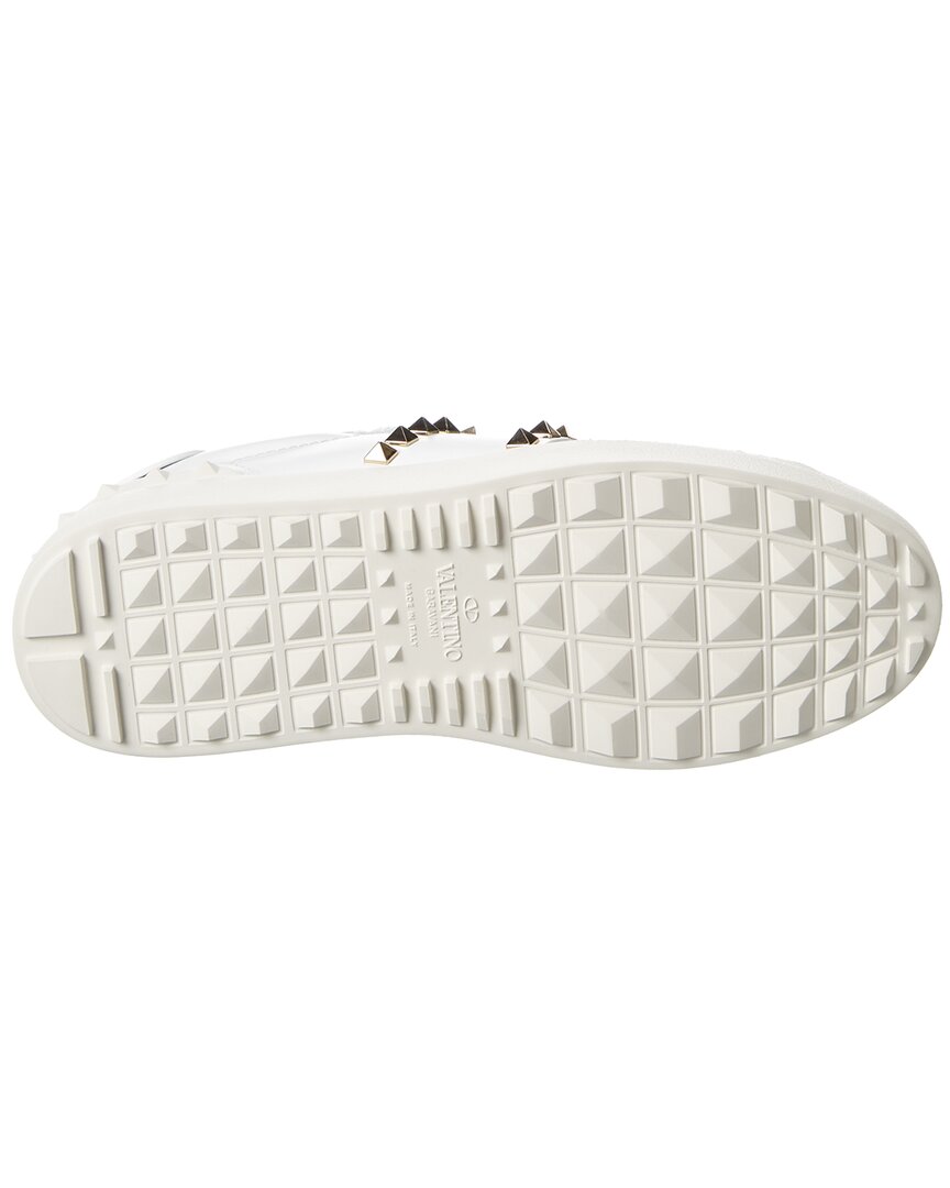 Valentino Rockstud Untitled Leather Sneaker