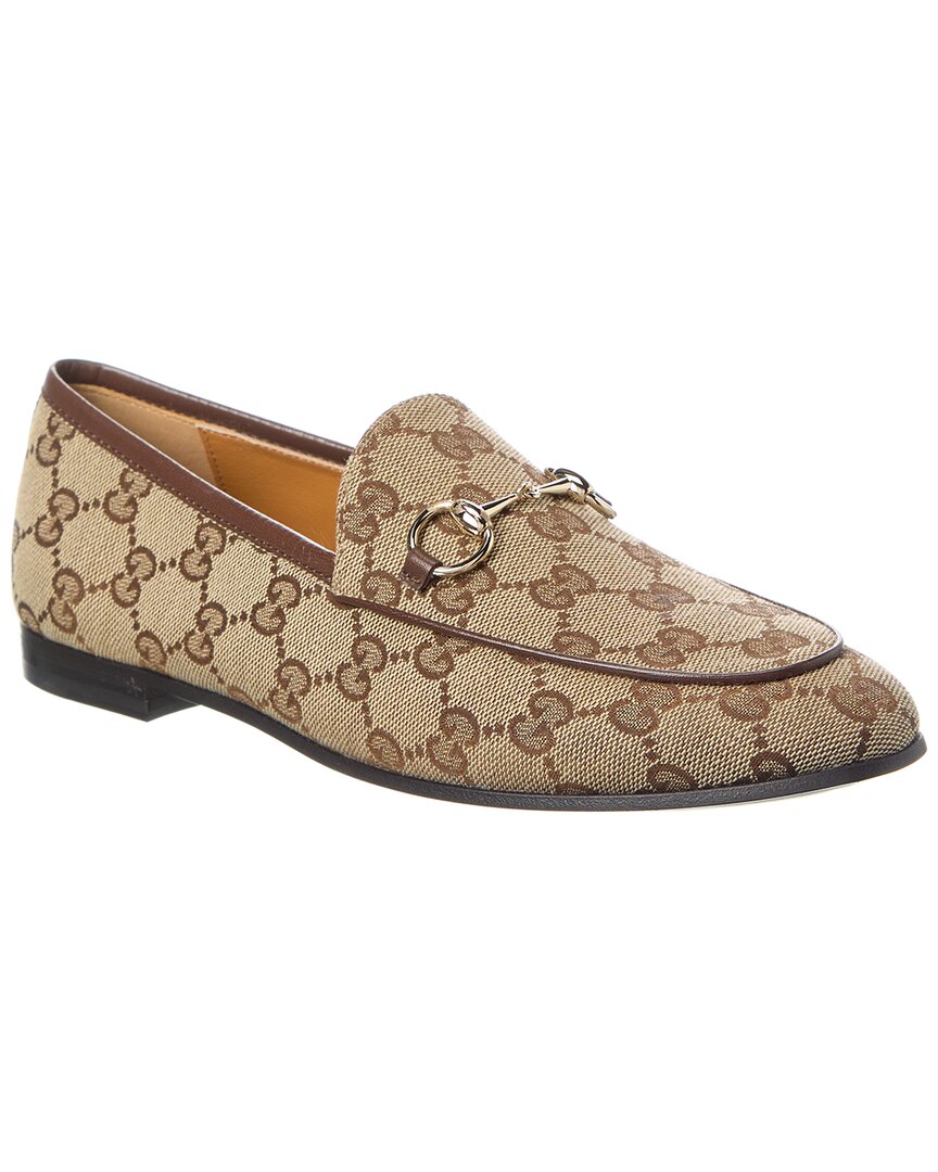 Gucci Jordaan Gg Canvas Loafer Beige