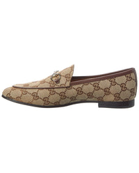Gucci Jordaan Gg Canvas Loafer