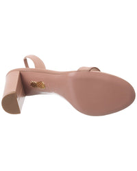 Aquazzura So Nude Block 85 Leather Slingback Sandal