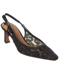 Dolce & Gabbana Lace Slingback Pump Black
