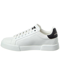 Dolce & Gabbana Dg Logo Patch Leather Sneaker