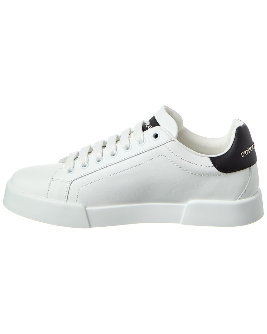 Dolce & Gabbana Dg Logo Patch Leather Sneaker