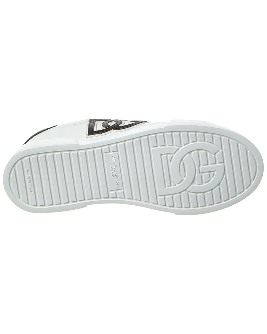 Dolce & Gabbana Dg Logo Patch Leather Sneaker