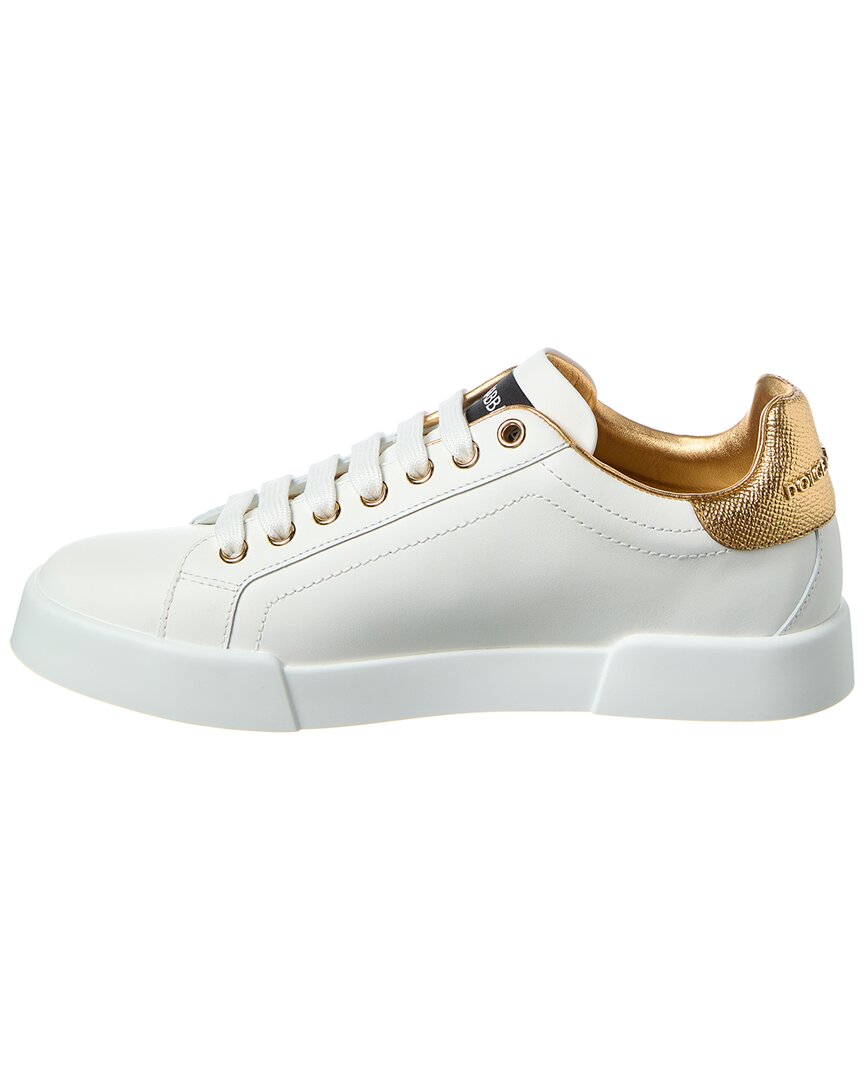 Dolce & Gabbana Dg Logo Patch Leather Sneaker