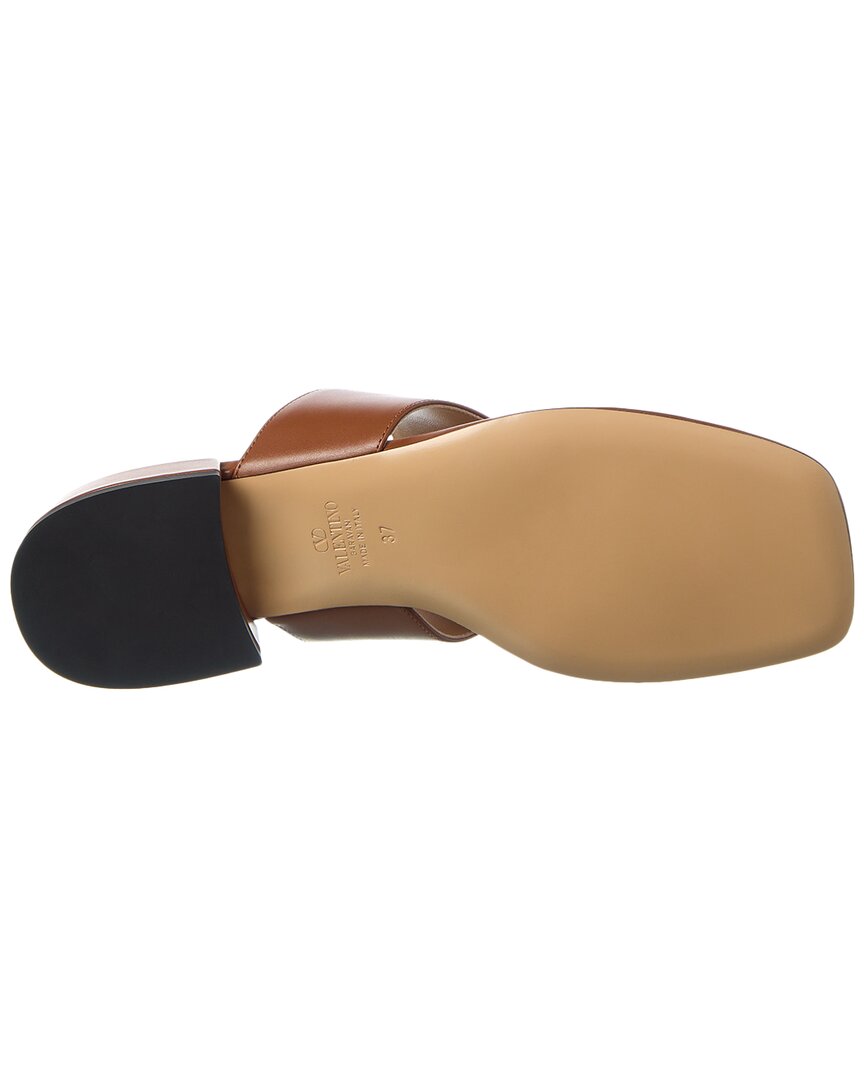 Valentino Vlogo Signature Leather Sandal