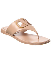 Valentino Vlogo Leather Sandal Pink