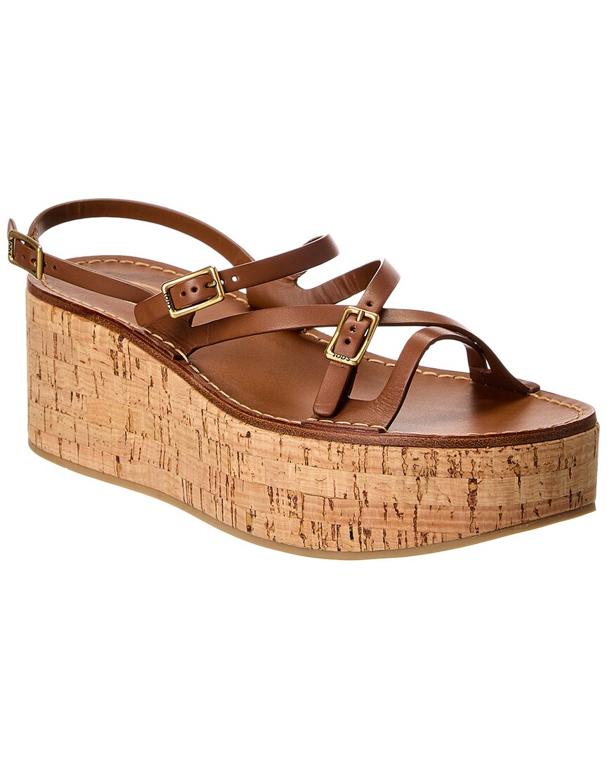 Tod’S Leather Wedge Sandal