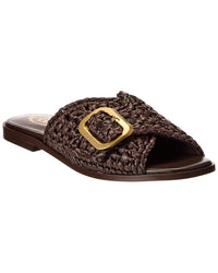 Tod’S Straw & Leather Sandal