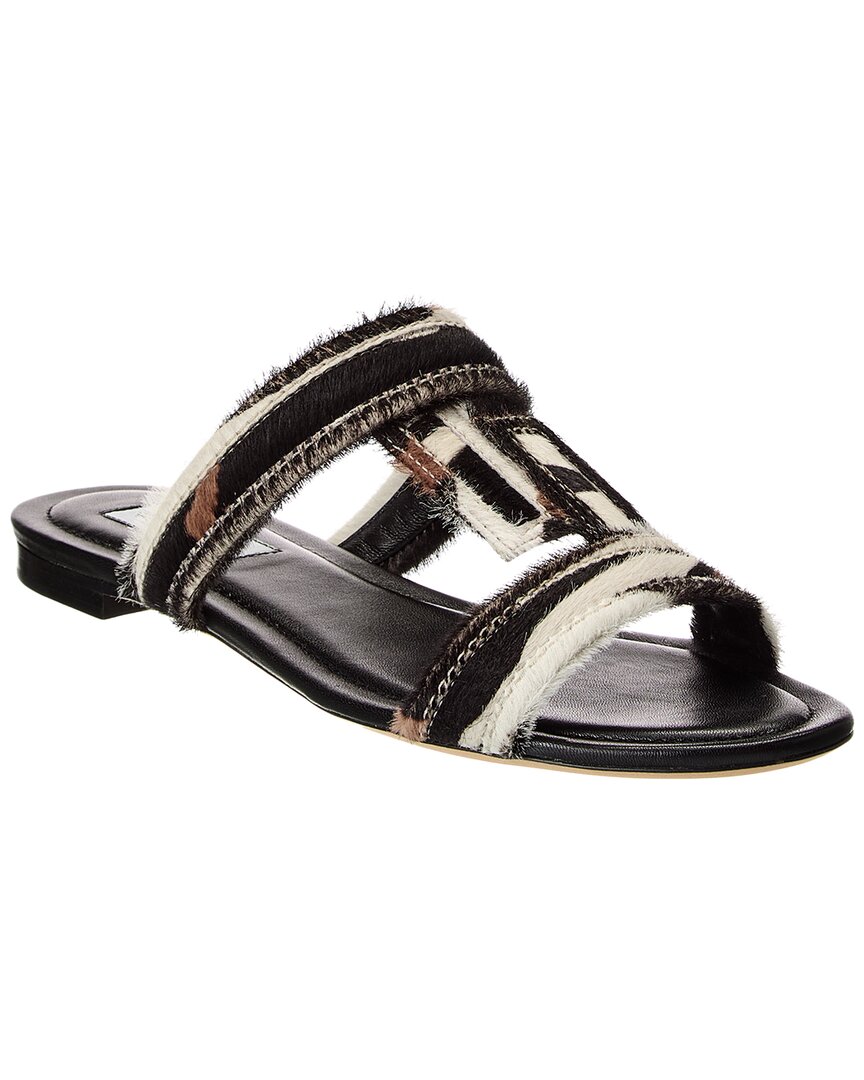 Tod’S Haircalf & Leather Sandal