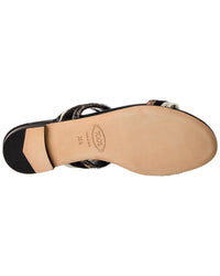 Tod’S Haircalf & Leather Sandal