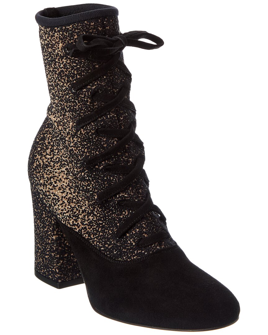 Gianvito Rossi Gianvito Rossi Danis 85 Knit & Suede Boot