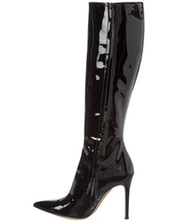 Gianvito Rossi Avril 105 Patent Knee-High Boot