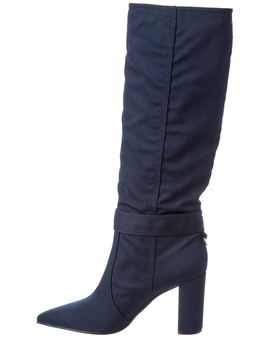 Gianvito Rossi Sanders 85 Gabardine Knee-High Boot