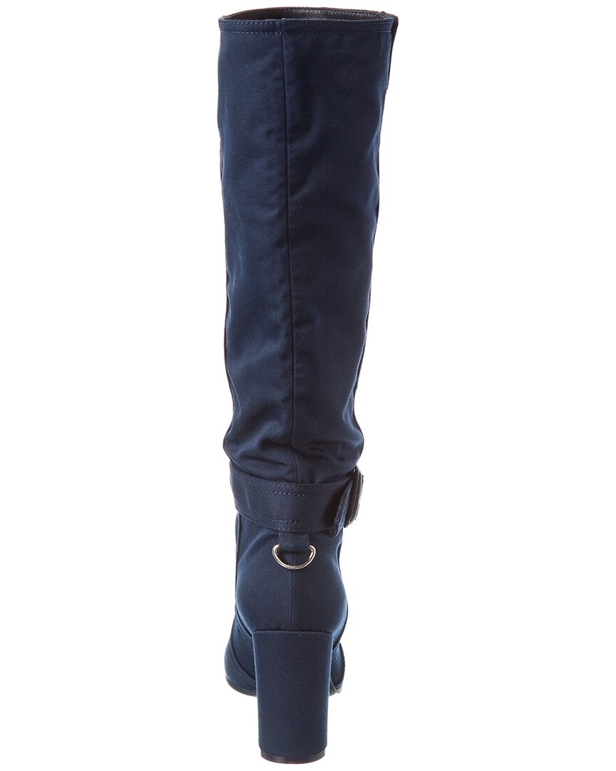 Gianvito Rossi Sanders 85 Gabardine Knee-High Boot