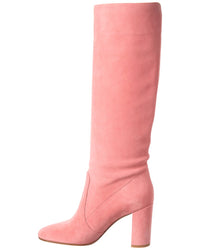 Gianvito Rossi Glen 85 Suede Knee-High Boot