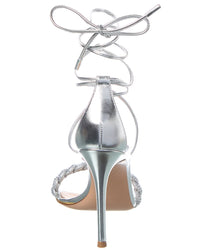 Gianvito Rossi Crystal Leomi Leather Sandal