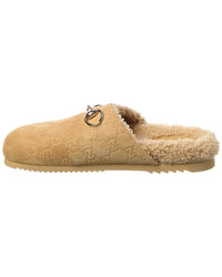 Gucci Horsebit Suede Mule