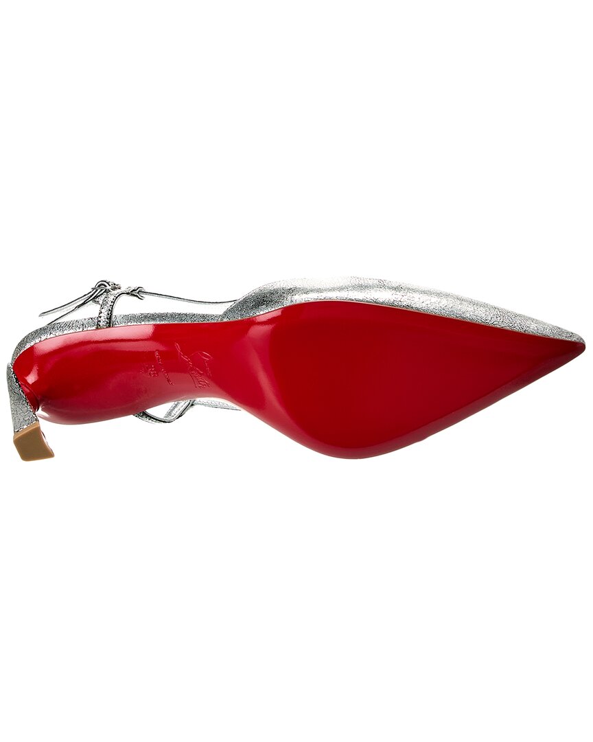 【CHRISTIAN LOUBOUTIN】Condoroline Christian Louboutin Condoroline Leather Red Sole Slingback