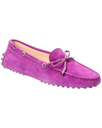 Tod’S Gommino Suede Loafer 36 Purple