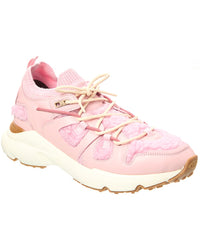 Tod’S Sportiva Leather & Shearling Sneaker