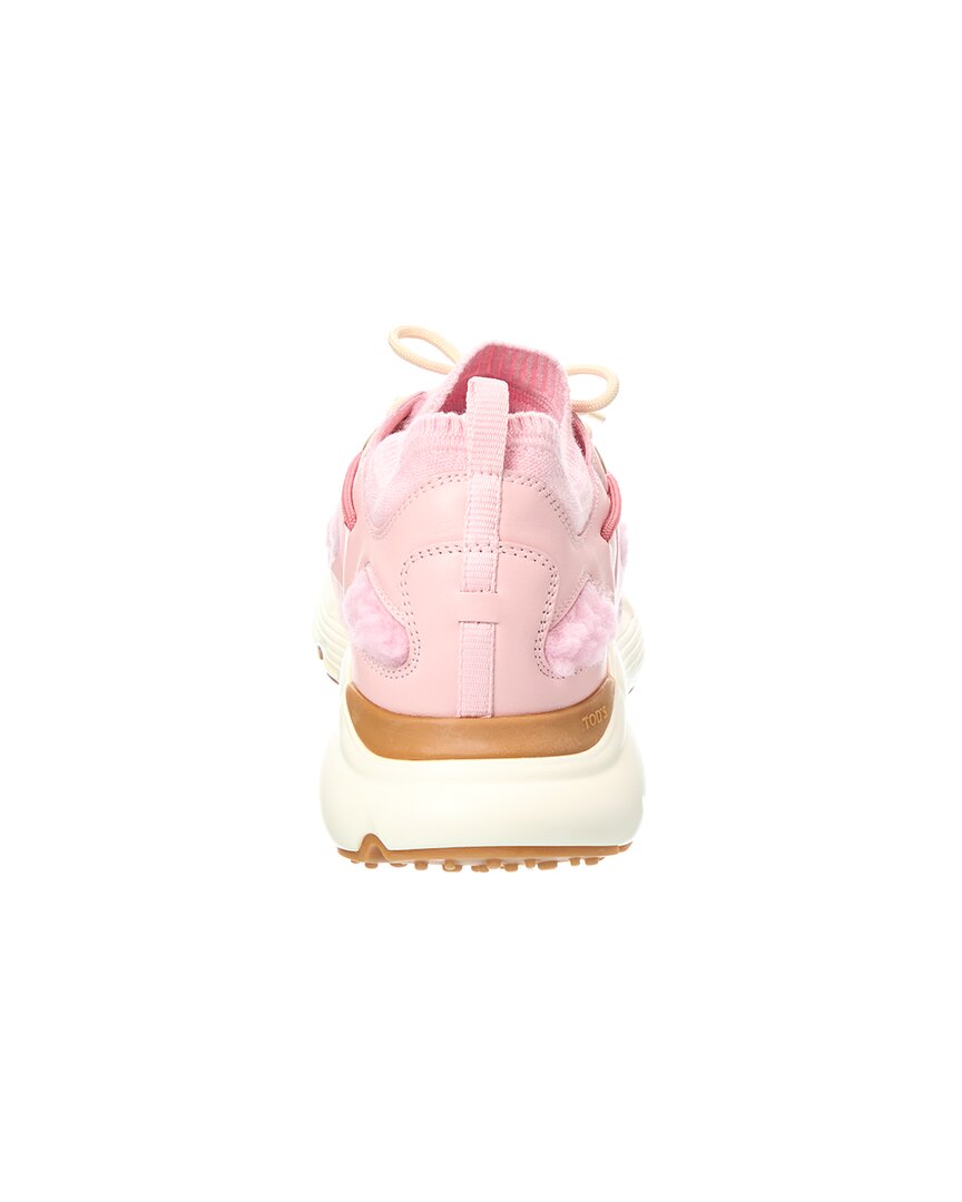Tod’S Sportiva Leather & Shearling Sneaker